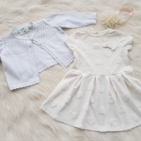 Бяла рокля за бебе на 6 месеца, снимка 9 - Бебешки рокли - 32005158