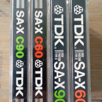 TDK SA XC90 / TDK SA X60 хромни аудио касети от лична колекция -Лот от 4 бр!, снимка 1 - Аудио касети - 44582898