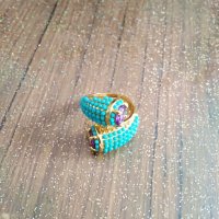 Дамски позлатен пръстен, снимка 1 - Пръстени - 37117813