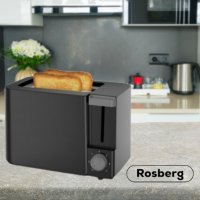 Тостер Rosberg R51440F, 700W, 2филийки, 2 ГОДИНИ ГАРАНЦИЯ, снимка 2 - Тостери - 44185906