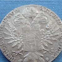 Сребърна монета Австрия талер 1780г. Мария Терезия от Хабсбург 40383, снимка 7 - Нумизматика и бонистика - 42755897
