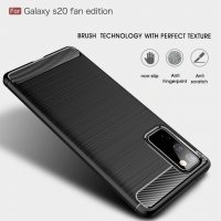 Промо! Samsung Galaxy S20 FE карбон силиконов гръб / кейс, снимка 4 - Калъфи, кейсове - 30845801