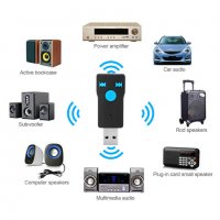 Bluetooth 3,5мм AUX IN аудио адаптер със слот за microSD карта, снимка 2 - Bluetooth тонколони - 31321268
