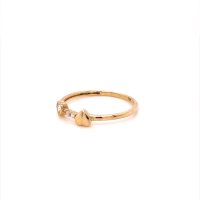 Златен дамски пръстен 0,98гр. размер:56 14кр. проба:585 модел:20115-6, снимка 3 - Пръстени - 42615599