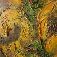 50х70 см. Слънчогледи - голяма картина  Мима / Art by MiMa, kartina, painting, снимка 3 - Картини - 31781537