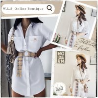 Дамска бяла риза Burberry , снимка 2 - Ризи - 39821716