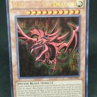 Оригинална карта Yu-Gi-Oh! Slifer The Sky Dragon ! Prismatic Secret Rare Югио, снимка 5 - Карти за игра - 29649661