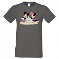 Мъжка тениска Mickey & Minnie 4 Подарък,Изненада,Рожден ден, снимка 4 - Тениски - 36575522