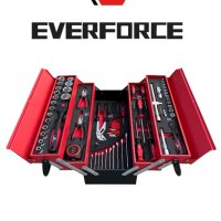 Комплект инструменти в метален куфар 86 части  EVERFORCE, снимка 1 - Други инструменти - 44209402