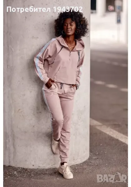 Спортен дамски комплект в цвят капучино FI659 FASARDI, снимка 1