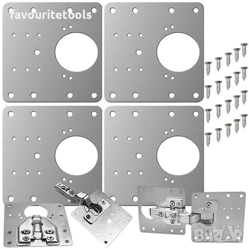 Комплект пластини за ремонт на панти-4 части, снимка 1