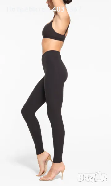  Skims клин висока талия чисто нов, цвят черен, размер С/S, снимка 1