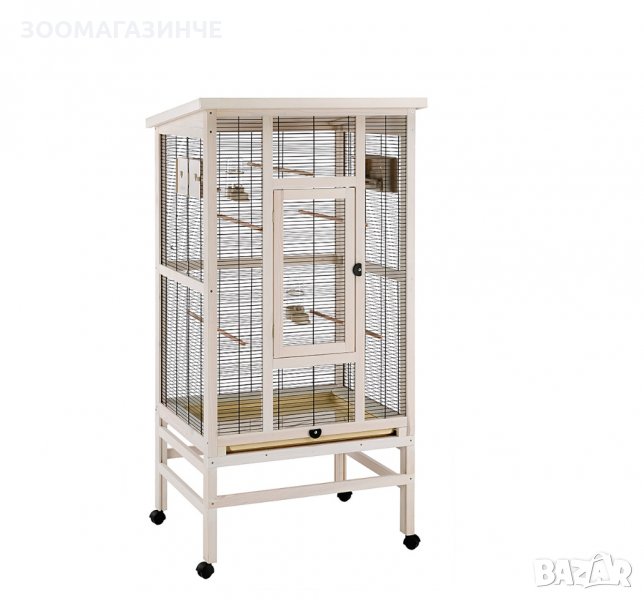 Голяма дървена клетка за птици WILMA WOODEN AVIARY, снимка 1