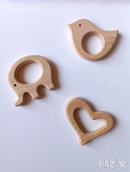 Дървена бебешка гризалка, снимка 1