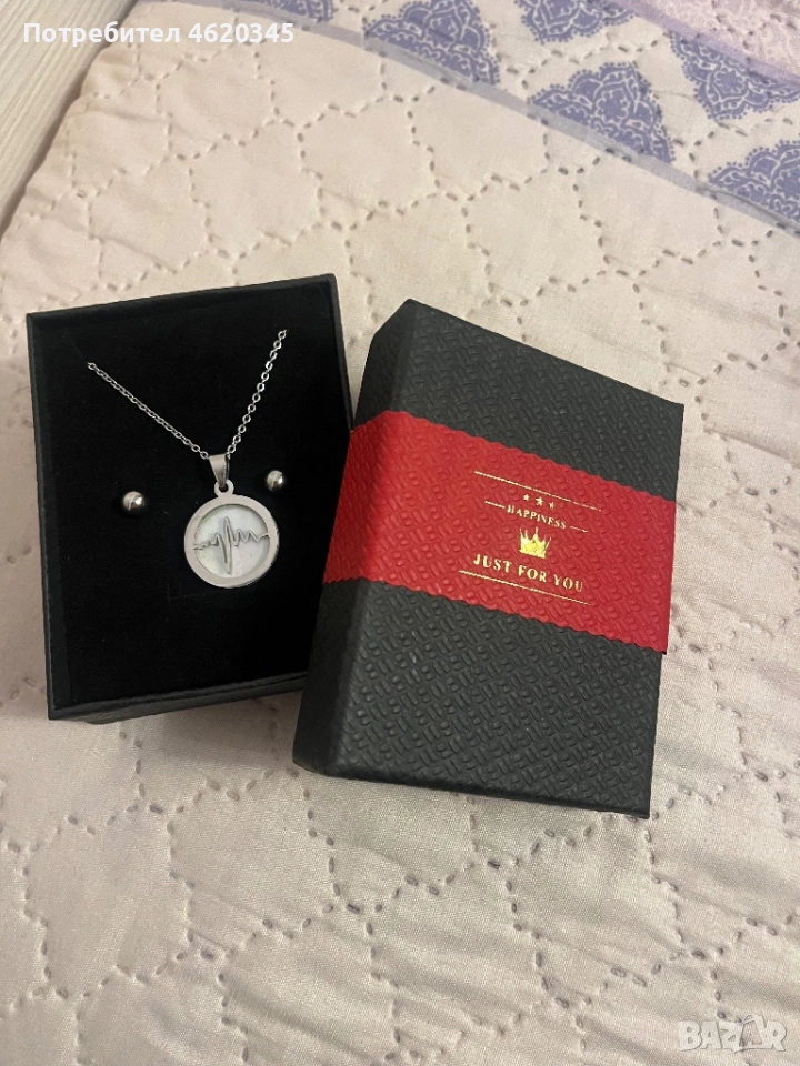 Комплект обици/обеци и гердан, снимка 1