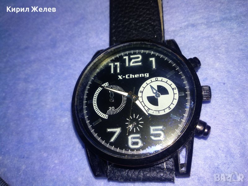 X-CHENG КВАРЦОВ ФЕШЪН МОДЕЛ РЪЧЕН ЕФЕКТЕН ЧАСОВНИК с КАИШКА 35279, снимка 1