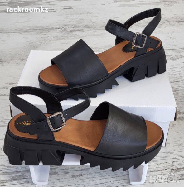 Български дамски сандали от естествена кожа, модел на ПРАДА, снимка 1