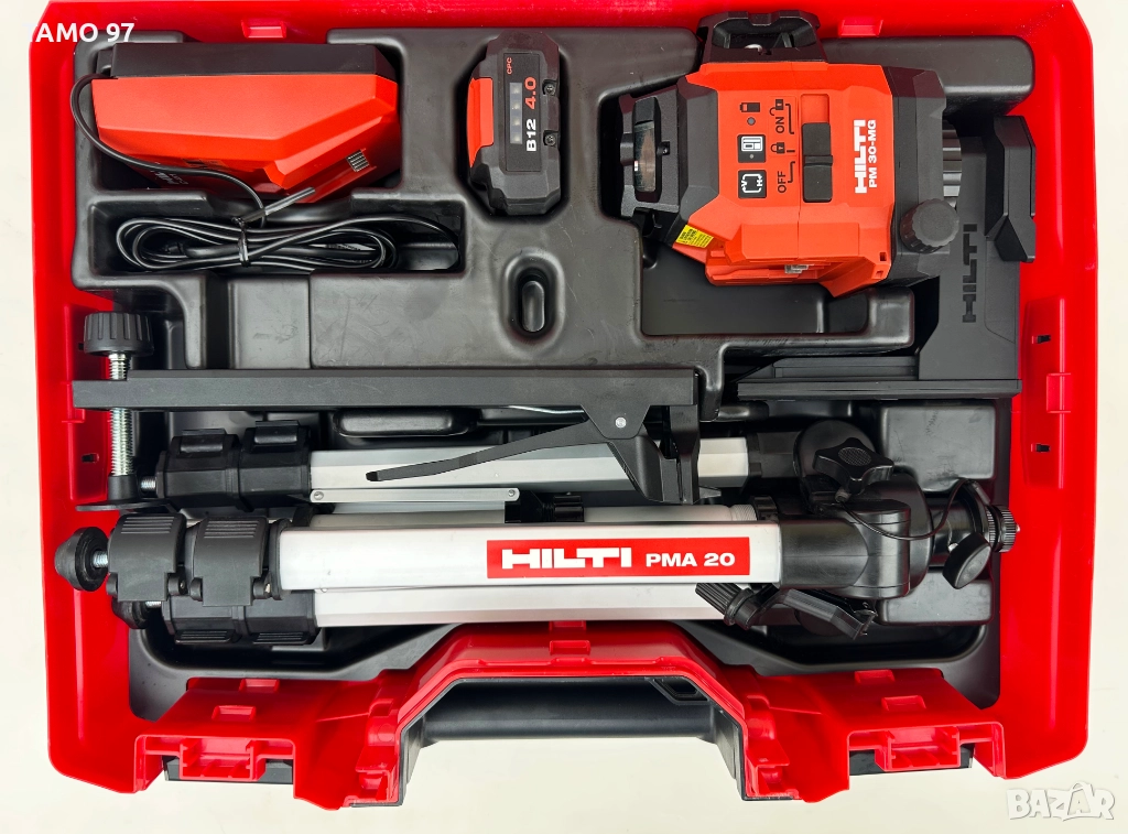 Hilti PM 30-MG - Лазер с 3 зелени линии 360° като нов!, снимка 1