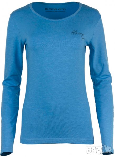Дамска блуза Alpine Pro Ensla с дълъг ръкав синя, снимка 1