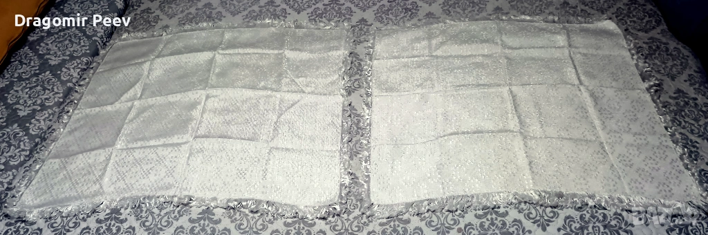 Уникални копринени бижута нови, комплект от две, снимка 1