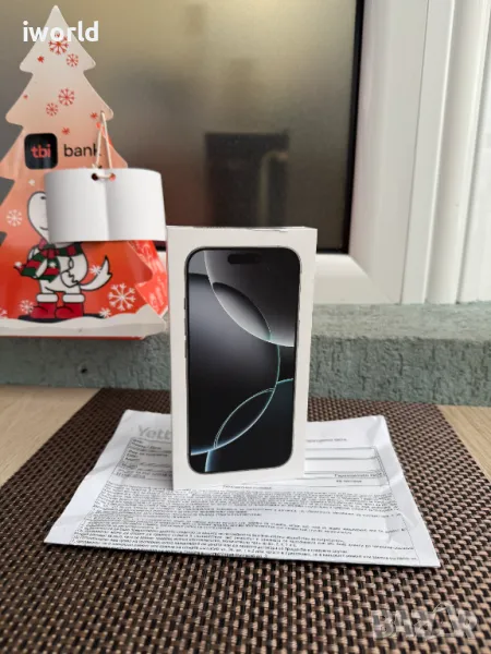 НОВ❗️ 36М ГАРАНЦИЯ❗️ iPhone 16 PRO ❗️Лизинг от 87лв/м ❗️ 128Gb White titanium бял, снимка 1