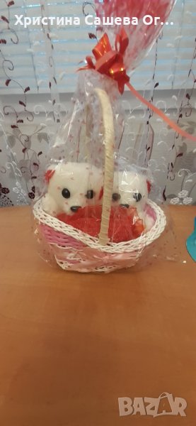 Плюшени мечета в кошничка, снимка 1