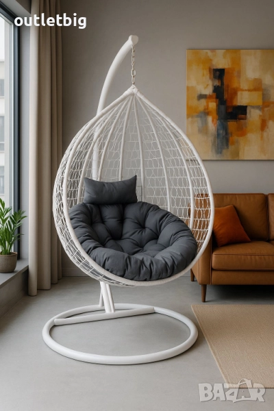 Градинска висяща люлка тип гнездо,яйце–Промоция!, снимка 1