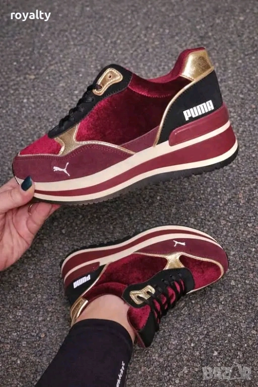 Puma Червени Дамски Маратонки , снимка 1