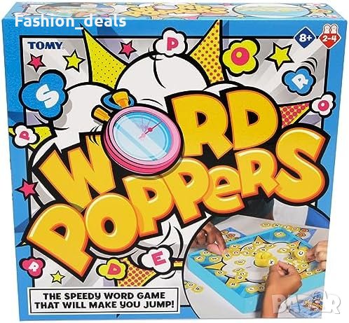 Нова TOMY Games Word Poppers игра с думи за деца и възрастни Подарък, снимка 1