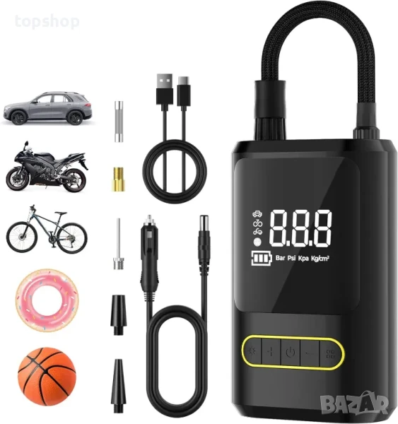 НОВ Мини преносим компресор, помпа, снимка 1