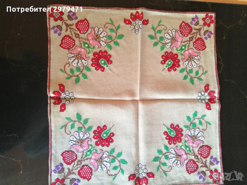 Каре ръчно шити , снимка 1