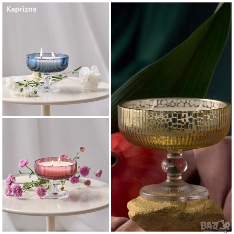 Последни бройки Луксозна ароматна свещ в чаша, снимка 1