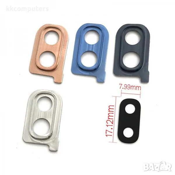 Рамка + Стъкло камера за Samsung A30 (A305) / А40 (А405) /Син/ Баркод : 114669, снимка 1