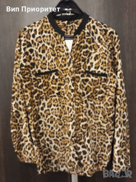 Турска чисто нова тигрова риза луксозна официална тънка  с дълъг ръкав, снимка 1