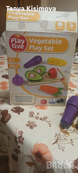 дървени зеленчуци за рязане, снимка 1