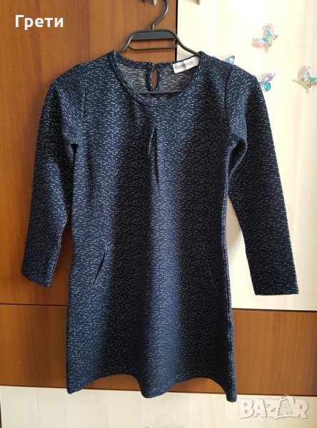 Детска рокля с дълъг ръкав, ръст 134 см, снимка 1