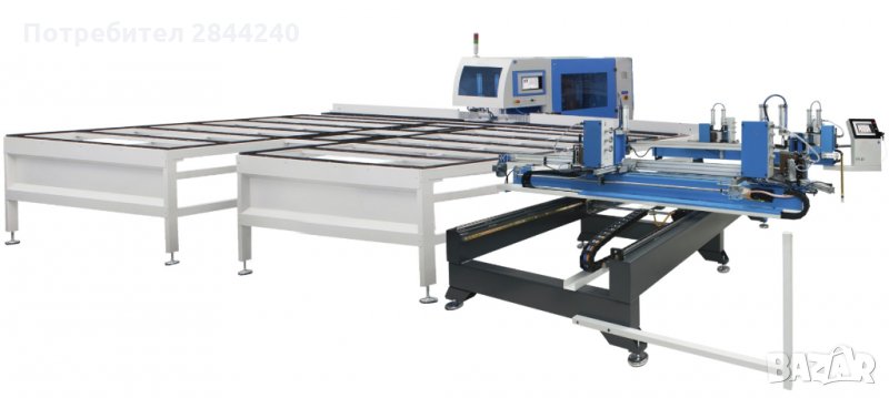 Четириглава залепваща и CNC зачистваща автоматична линия , машини за дограма, снимка 1