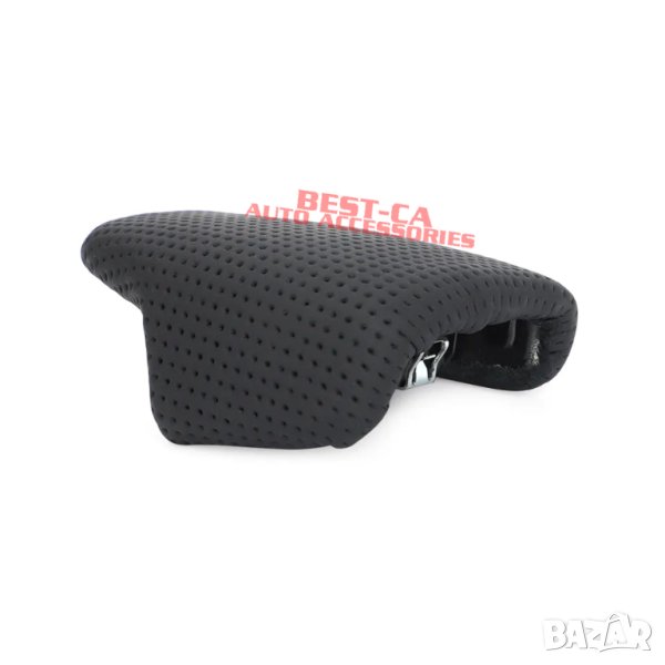 Капаче за скоростен лост автоматик Ауди / Audi A4 A5 B9, Q5 FY, Q7 4M перфорирана черна кожа, снимка 1