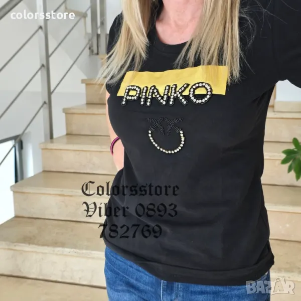 Черна тениска Pink ❤️код VLQ156, снимка 1