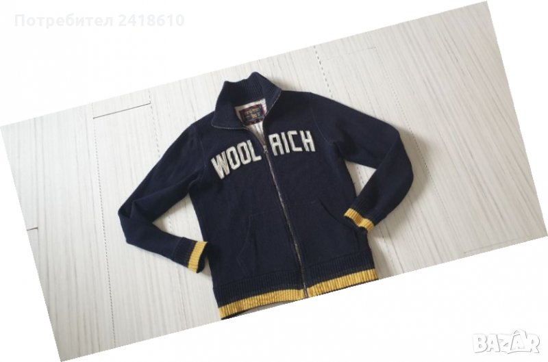 WOOLRICH Made in Italy Wool/Cotton Full Zip Mens  Size M Жилетка С цял Цип!, снимка 1