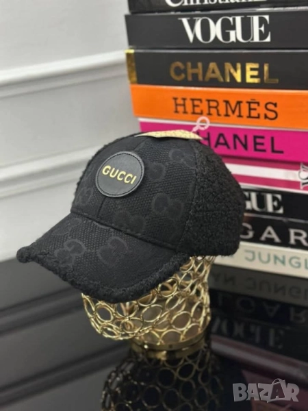 пухени шапки с козирка gucci fendi, снимка 1