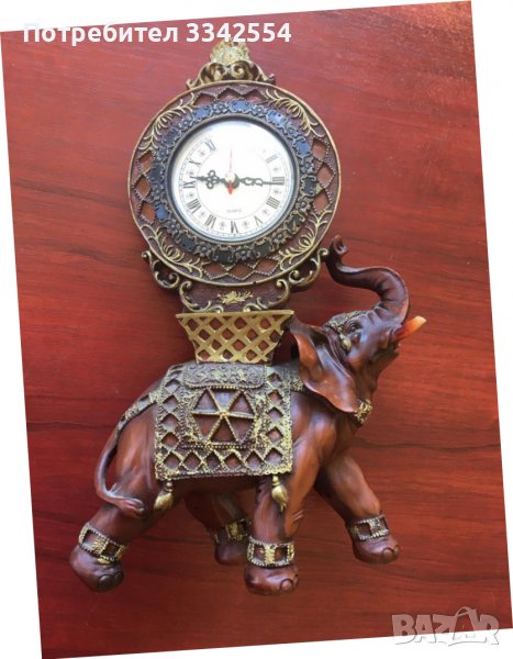 ЧАСОВНИК РАБОТЕЩ СЛОН СТАТУЕТКА, снимка 1