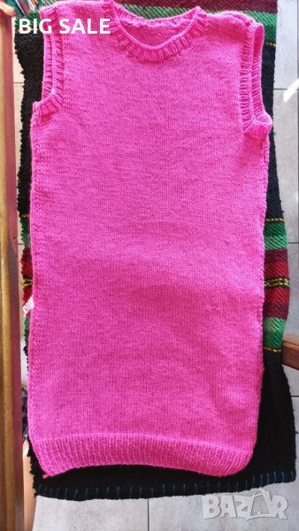 Ръчно плетиво Неонова туника/рокля, снимка 1