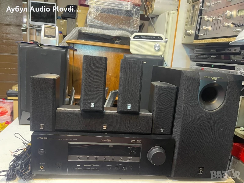Yamaha RX-V357 5.1 ресивър за домашно кино С 6 Бр. Тонколони , снимка 1