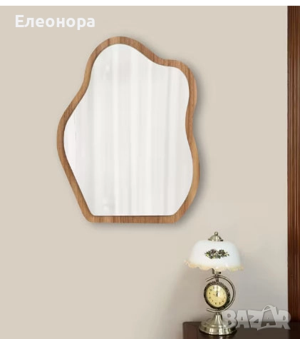 ново асиметрично огледало подходящо за малка тоалетна, снимка 1