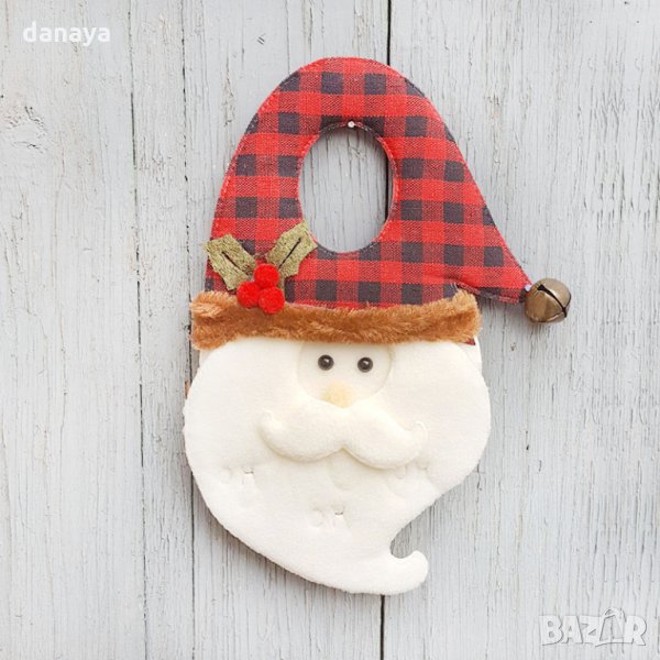 1829 Коледна украса за стена Дядо Коледа, снимка 1