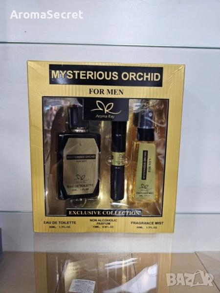 Подаръчен сет Mysterious Orchid For Men Exclusive Collection Eau De Toilette 50ml, снимка 1