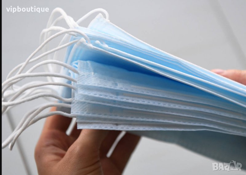 Медицински Еднократни Трислойни Предпазни Маски За Лице, снимка 1