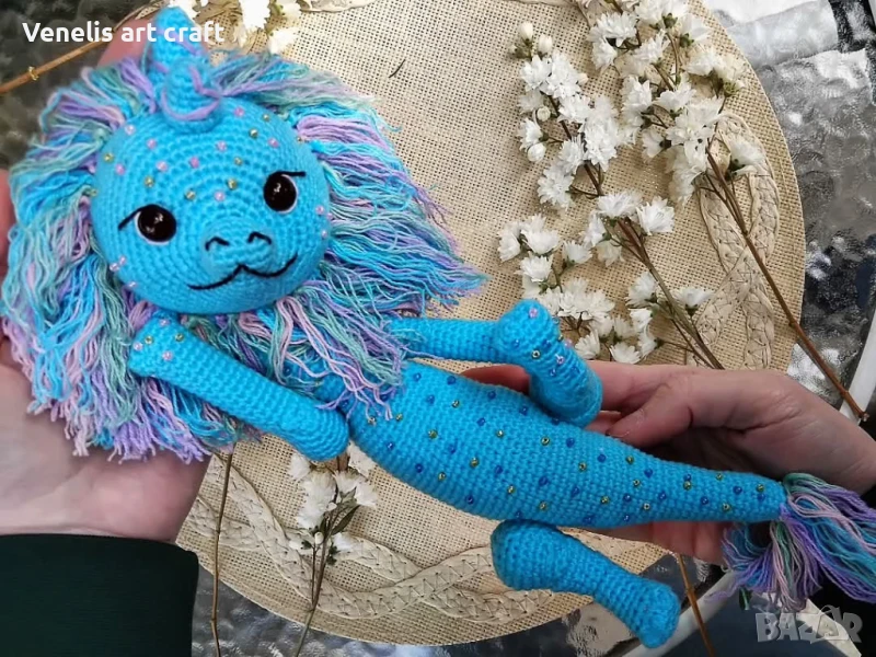 Плетена играчка / Дракон Сису , снимка 1