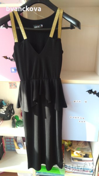 Официална черна рокля Zack London, снимка 1